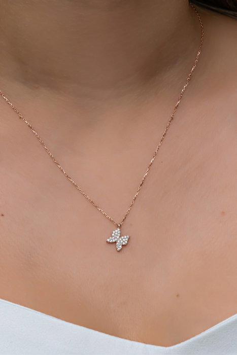 Heliophilia Silver Collar de Plata de Ley 925 con Circón